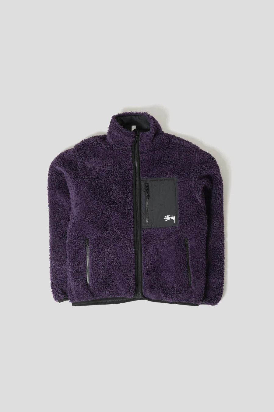 VESTE REVERSIBLE SHERPA VIOLETTE