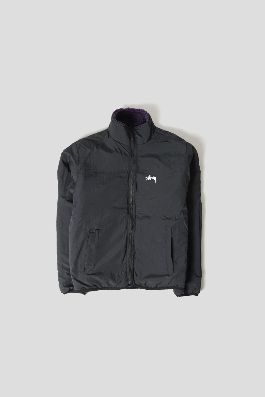 VESTE REVERSIBLE SHERPA VIOLETTE - Image 2