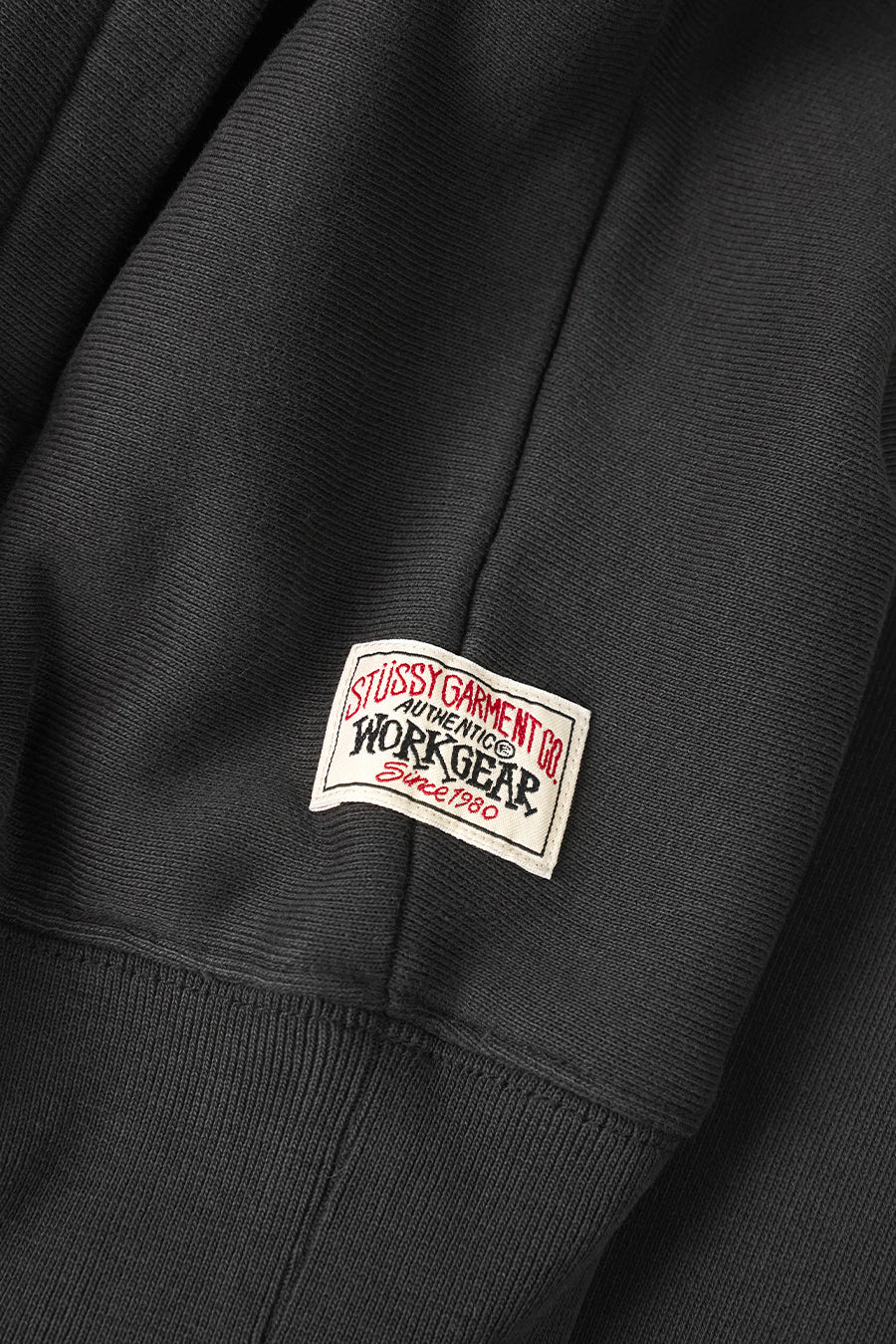 CREWNECK FLEECE RAGLAN WASHED NOIR DÉLAVÉ - Image 2